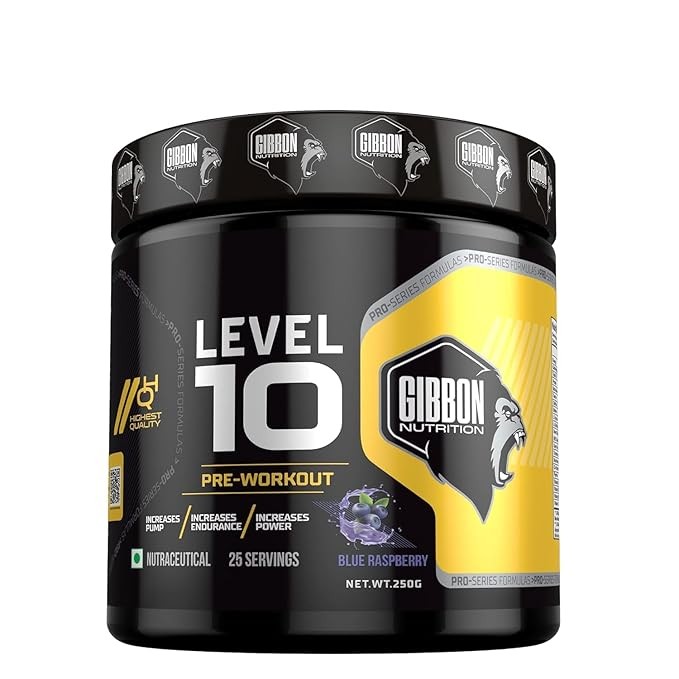 GIbbon level 10 pre workout 250g 25 servings