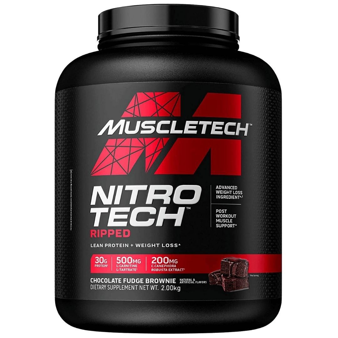 Muscletech Nitrotech ripped whey Protein 1.81kg 42 servings | Made in India |