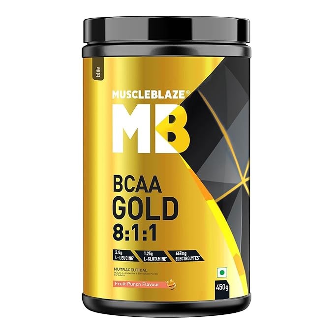 Muscle Blaze BCAA gold 8:1:1 450g | 60 servings |