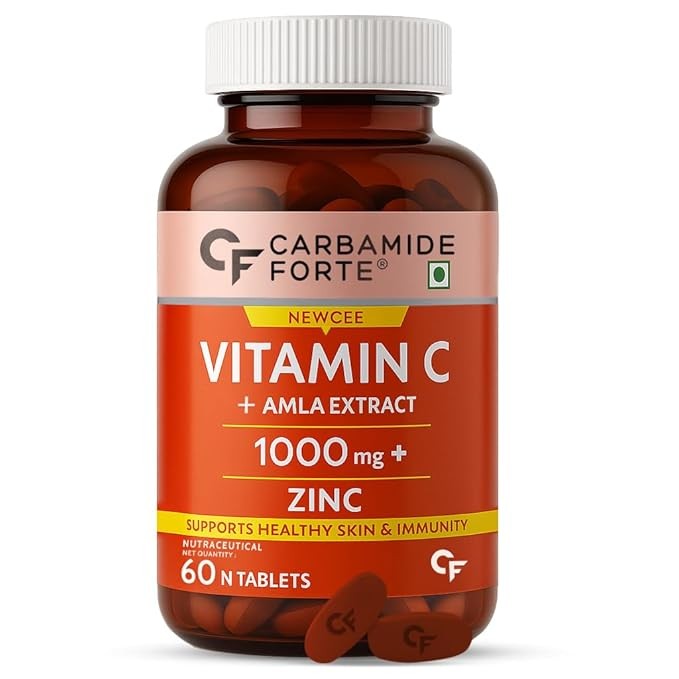 Carbamide Forte Natural Vitamin C Supplements Amla Extract With Zinc 60 tablets | 60 servings |