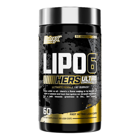 Nutrex Research Lipo-6 Black Hers Ultra Concentrate Pills for Women Metabolism Booster 30 Servings