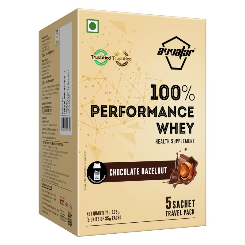 Avvatar 100% Performance Whey 175g | 5X35g | Travel Pack |
