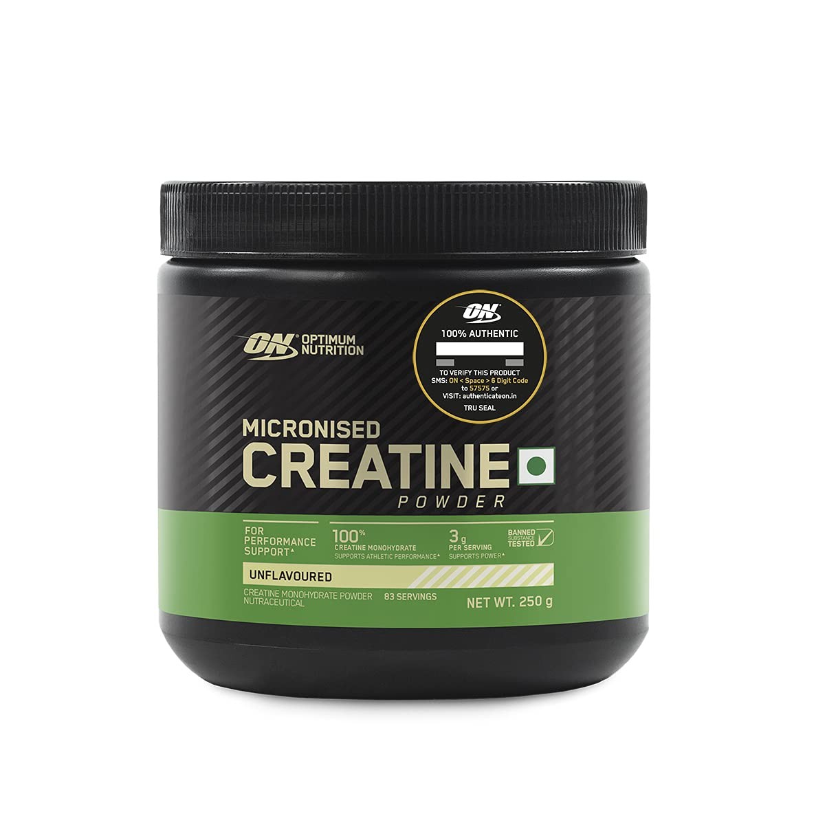 Optimum Nutrition Micronized Creatine Powder 100g/250g 33/83 servings