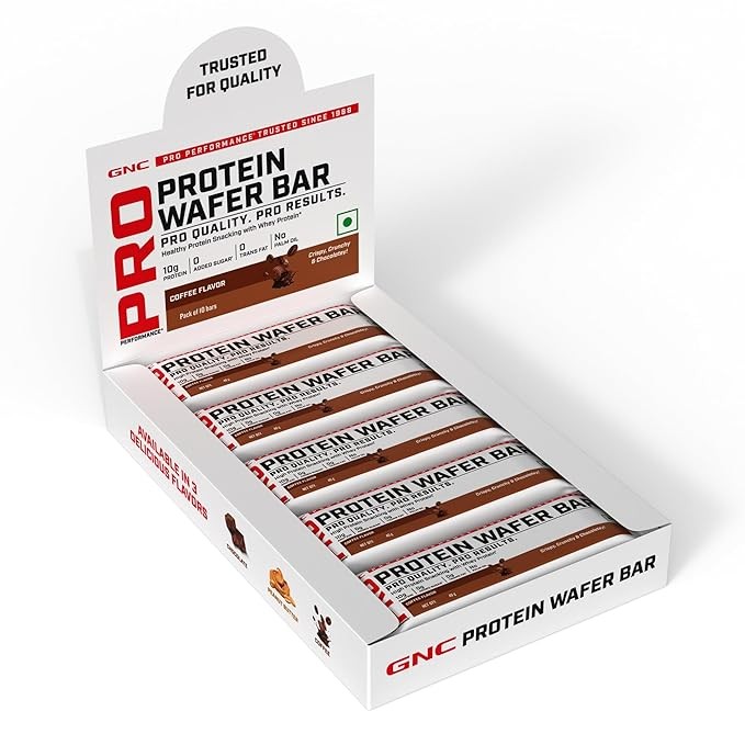 GNC Protein wafer 40g 10g protein | Pack of 10 |