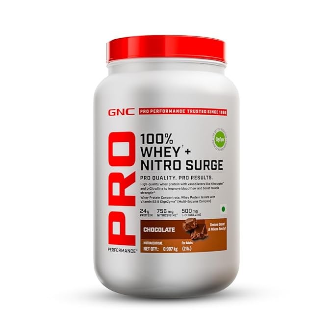 GNC 100% Whey Nitrosurge 907g | 25 servings |