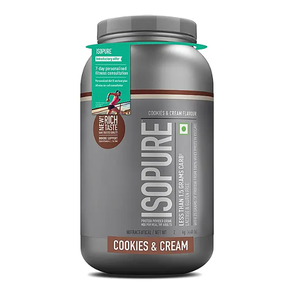 Isopure Low Carb Whey Protein Isolate Powder  Lactose & Gluten free 2 kg 62 servings
